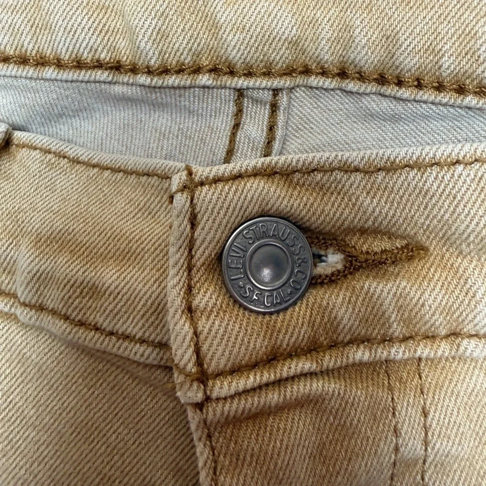 Levi's Tan‎ 511 Slim Fit Jeans 34x32 Khaki Denim Streetwear Casual